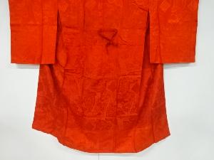 アンティーク　綸子花立涌に源氏香模様織出し長襦袢